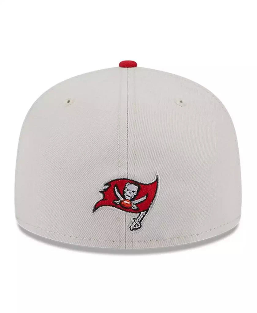 New Era Men's Stone, Red Tampa Bay Buccaneers 2023 NFL Draft On Stage 59FIFTY Fitted Hat 5