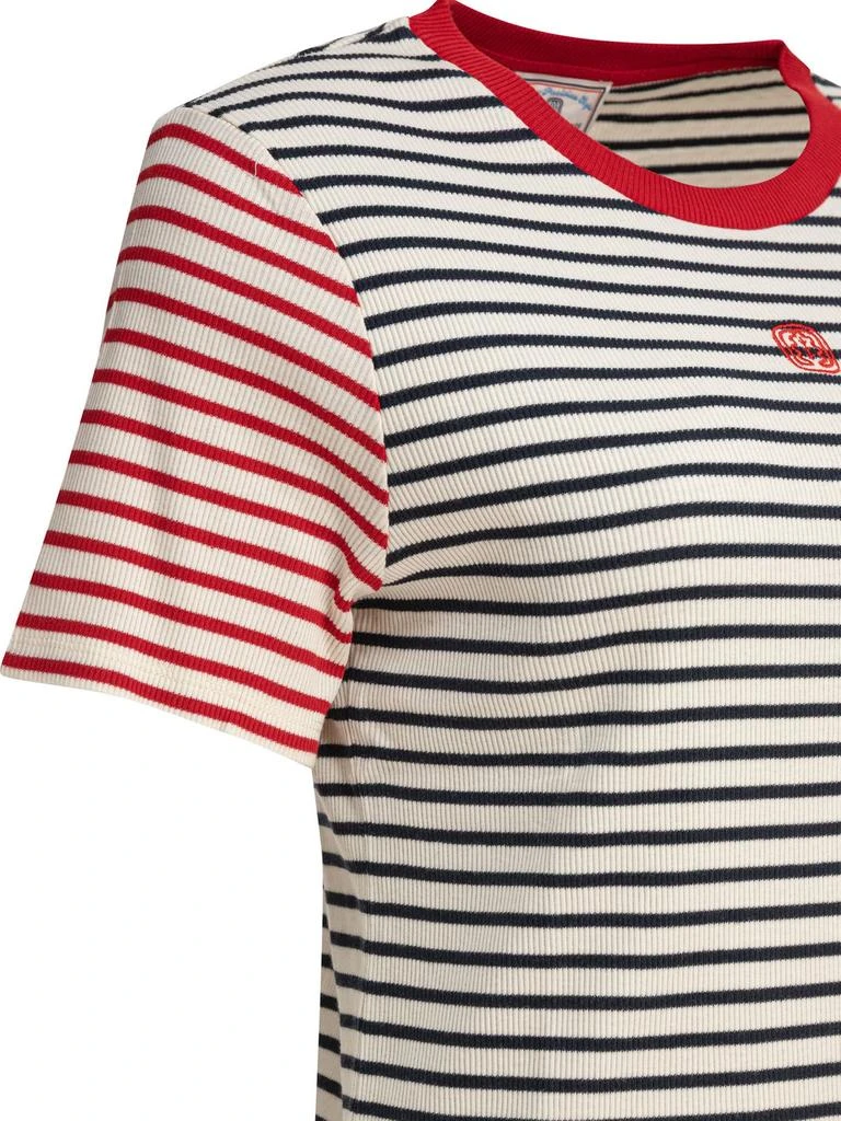 INES DE LA FRESSANGE Ines De La Fressange Striped Short Sleeve Top 4