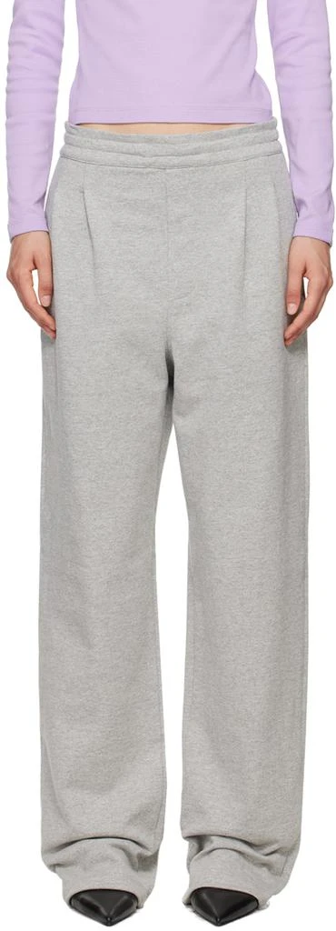 Carter Young Gray Pleated Sweatpants 1