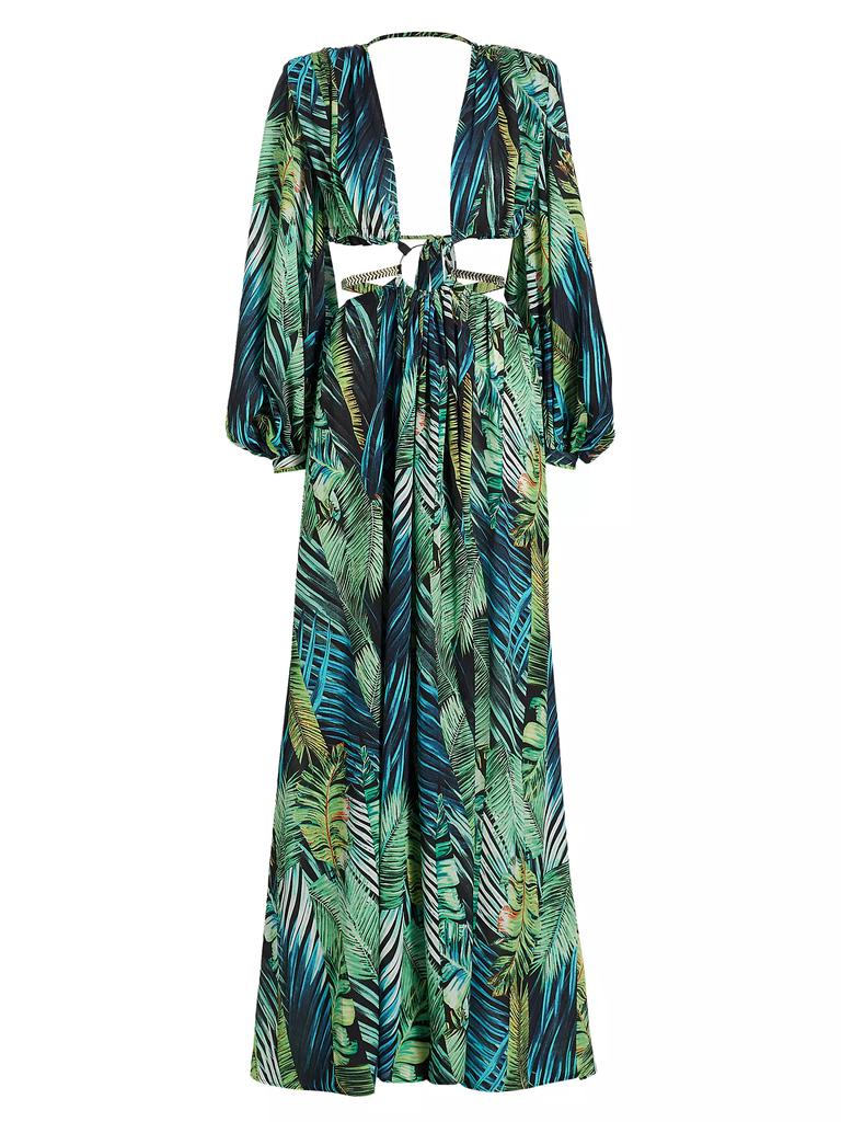BRONX AND BANCO Jungle Cut-Out Maxi Dress