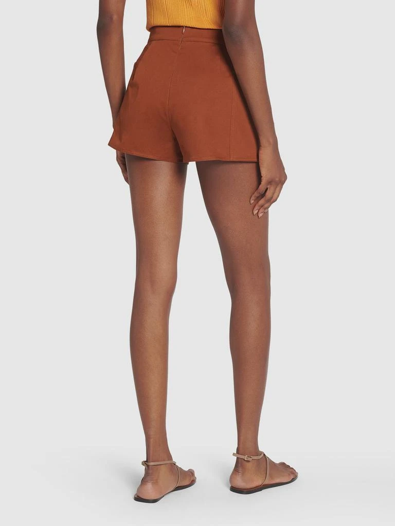 MAX MARA Cotton Twill Mini Shorts 2