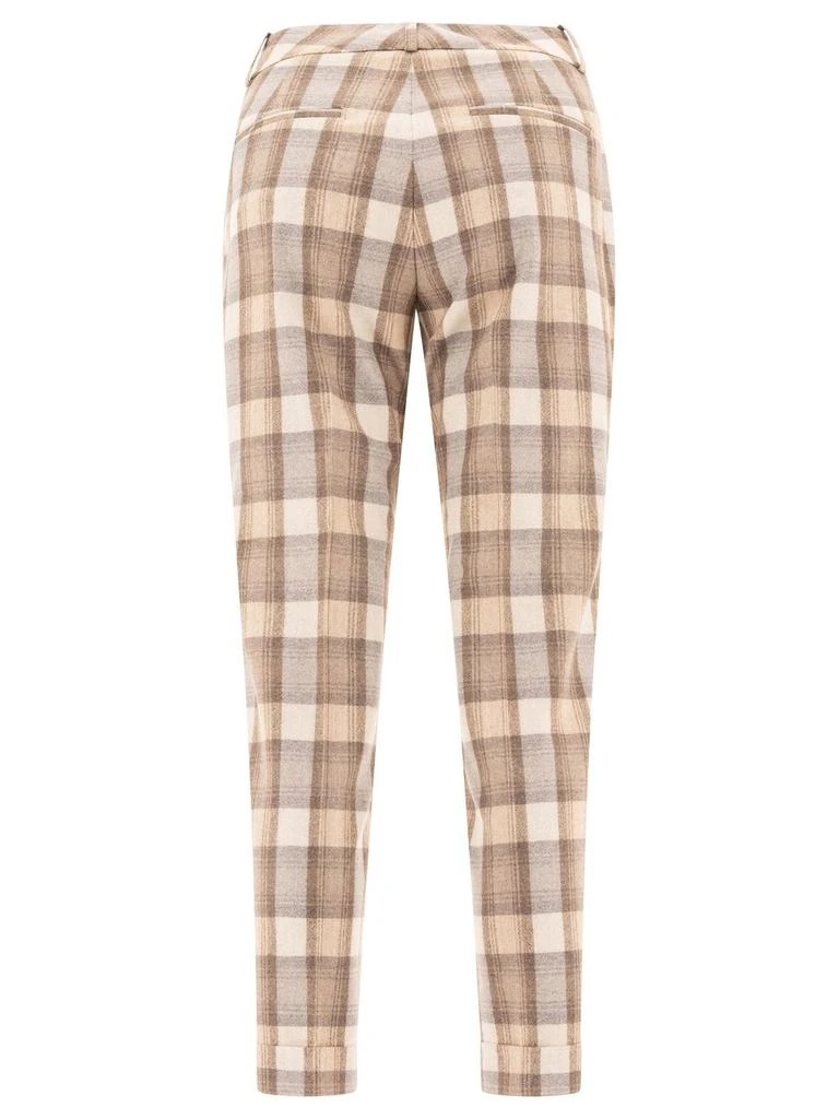 Peserico Peserico Plaid Tapered Pants 2