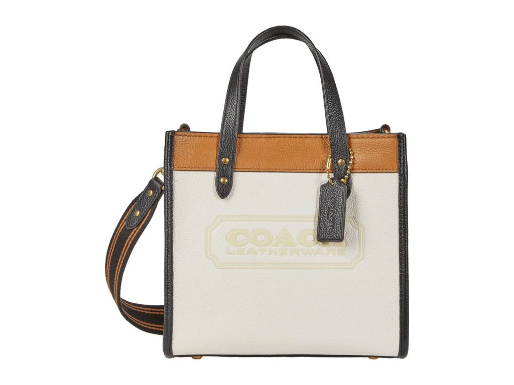 COACH Color-Block Leather Coach Badge Field Tote 22 1