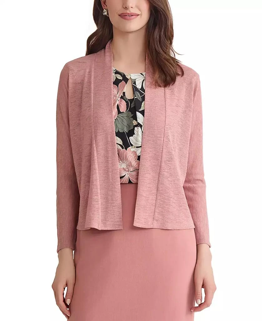 Kasper Women’s Long Sleeve Sheer Cardigan 3