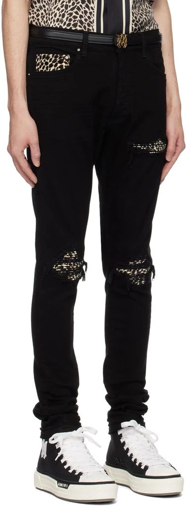 AMIRI Black Leopard MX1 Jeans 2