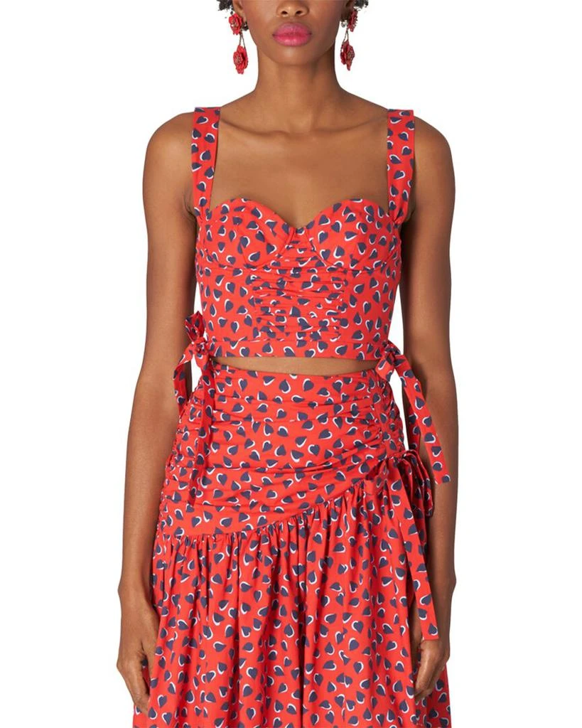 Carolina Herrera Thick Strap Corset Cropped Bodice Top 1