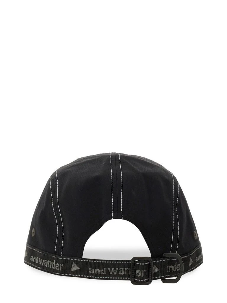 And Wander And Wander Logo Tape Baseball Cap 2
