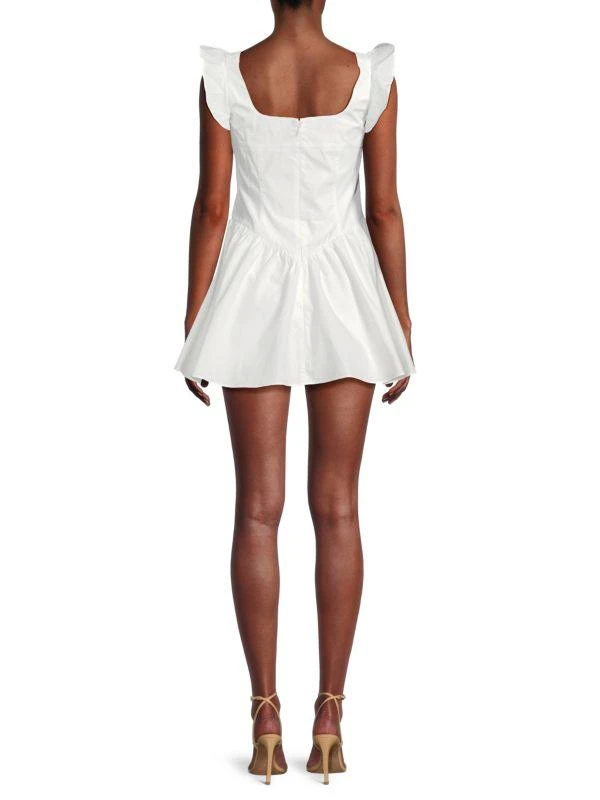 Amanda Uprichard Holland Flutter Sleeve Mini Dress 2