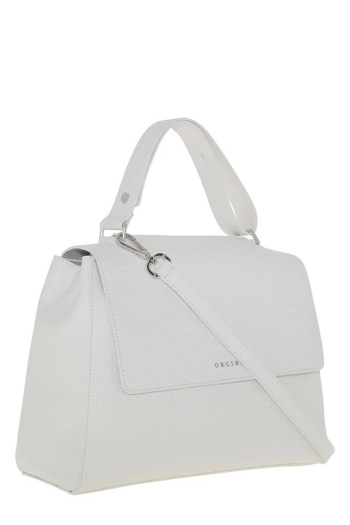 ORCIANI Orciani Sveva Logo Lettering Medium Shoulder Bag 3