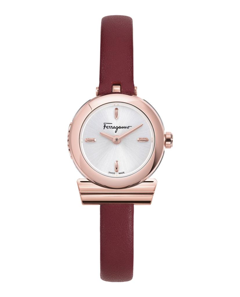 Salvatore Ferragamo Gancino Leather Watch