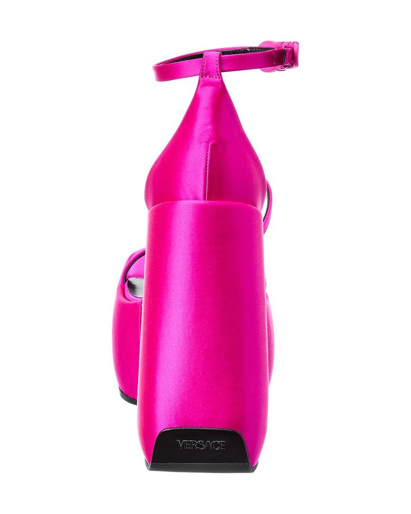 Versace Triplatform Satin Sandal 3