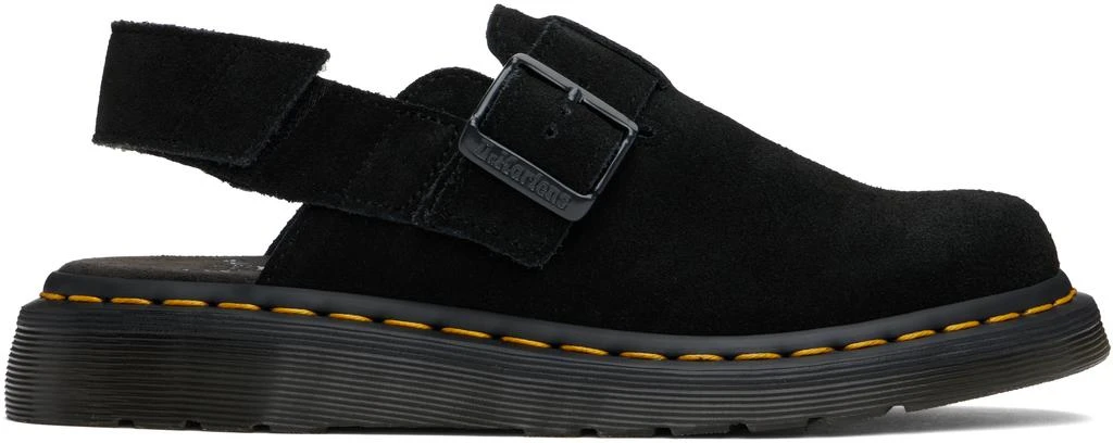 Dr. Martens Black Jorge II Suede Slingback Mules 1