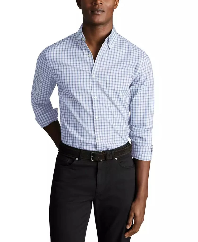 Charles Tyrwhitt Men's Slim Fit Long Sleeve Check Button-Down Shirt 1