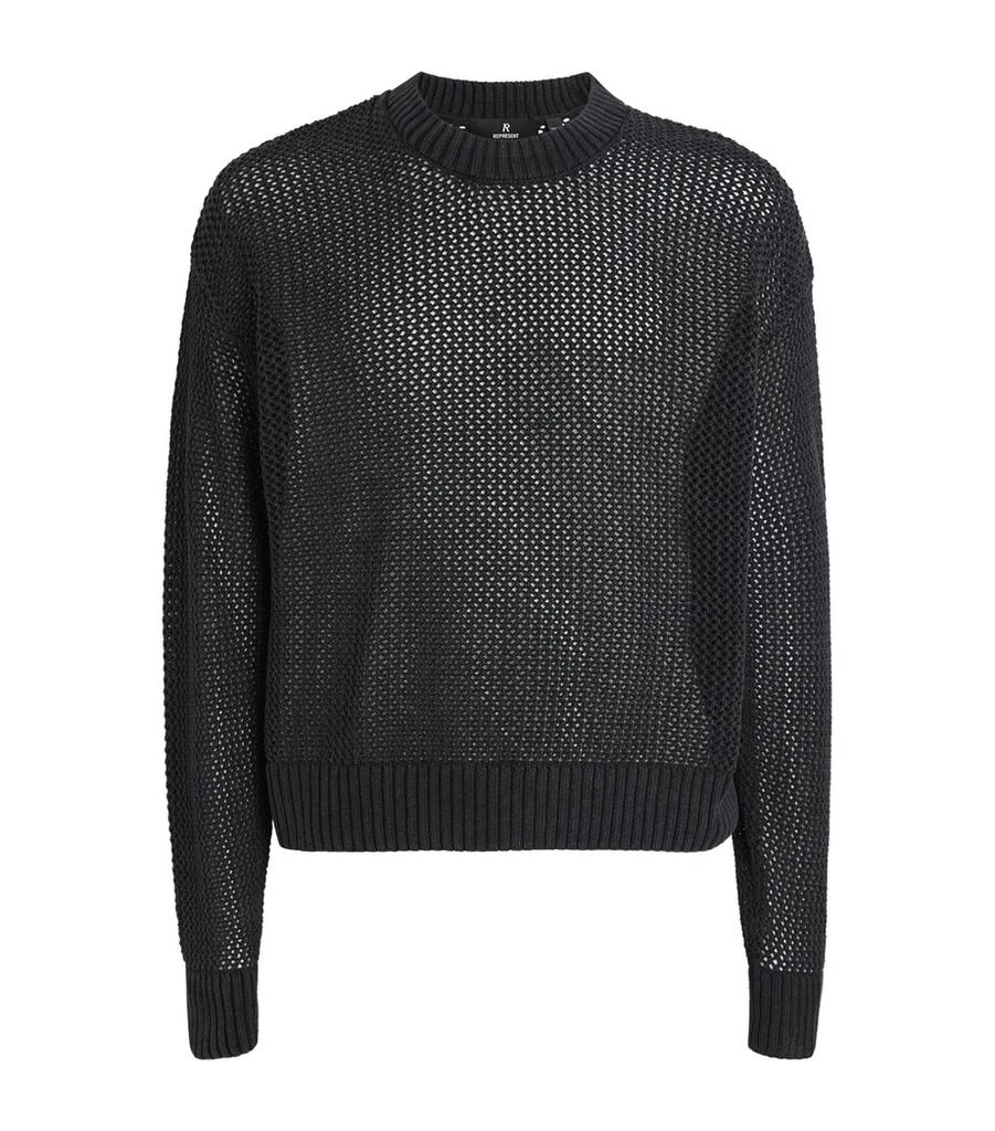 Represent Cotton Open-Knit Sweater 1