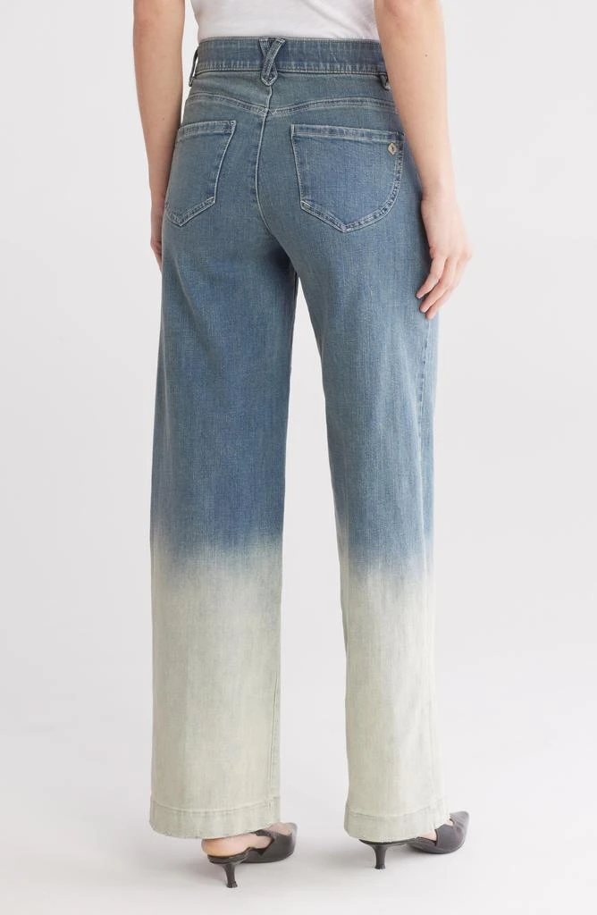 Democracy Dip Dyed High Waist Wide Leg Jeans 2