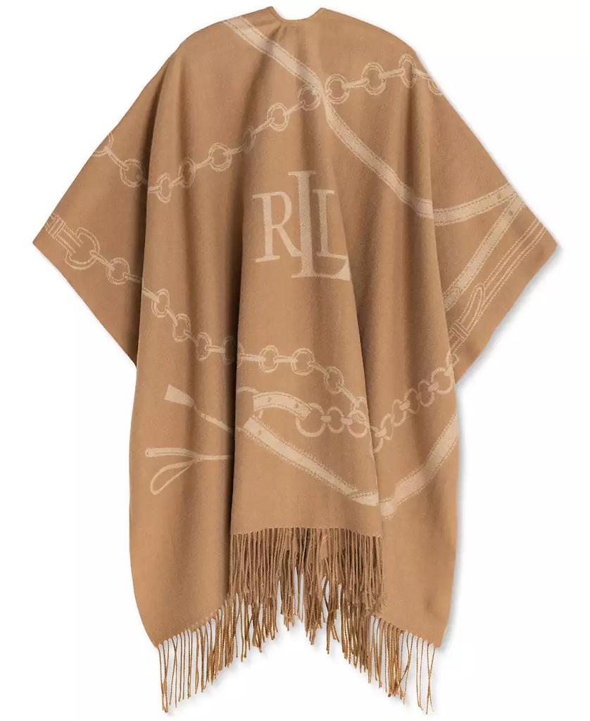 Ralph Lauren Equestrian Jacquard Oversized Ruana