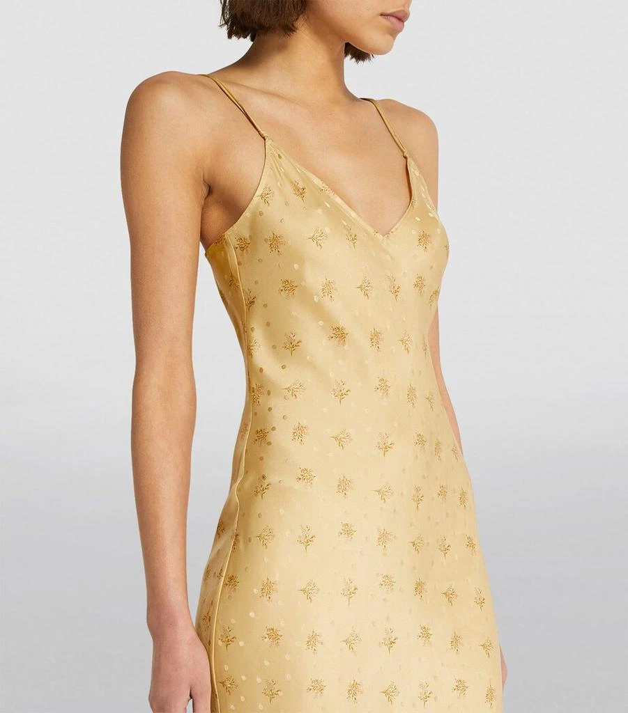 FRAME Silk V-Neck Slip Dress 6
