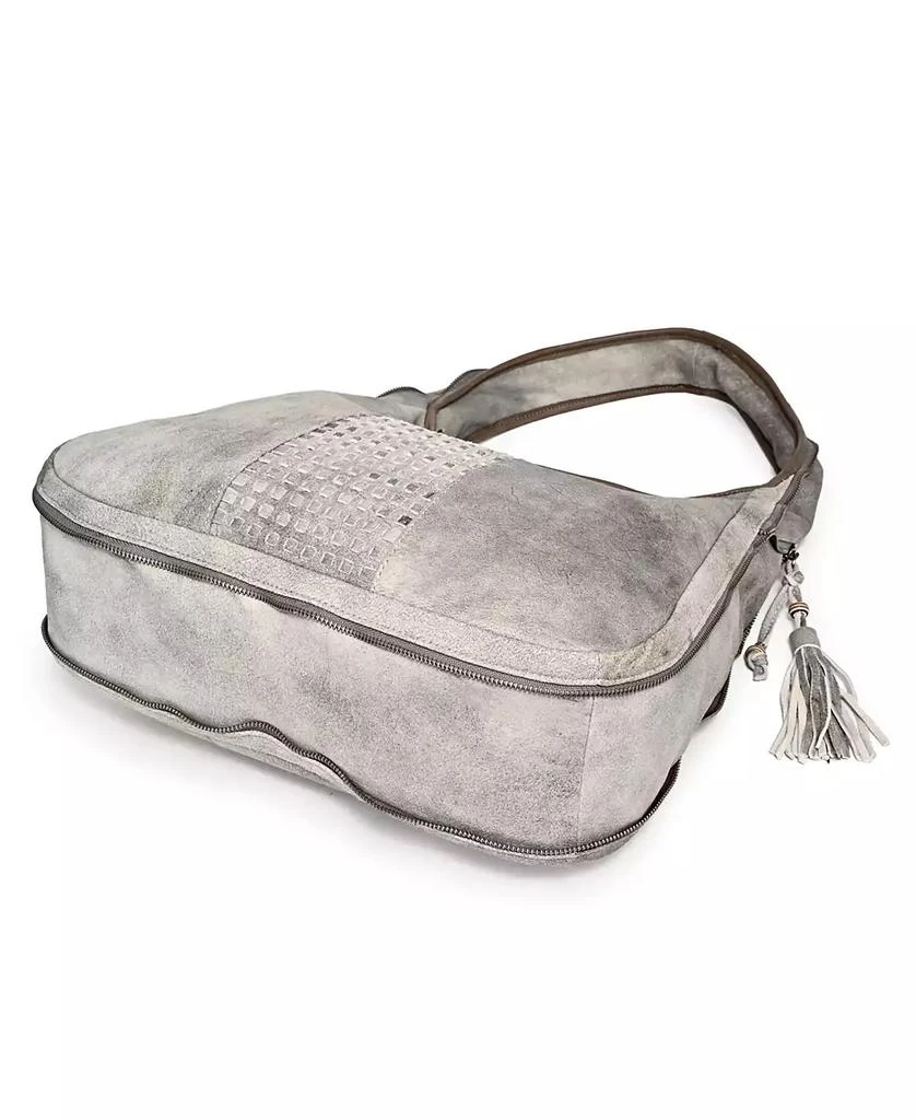 OLD TREND Women's Genuine Leather Dorado Expandable Hobo Bag 5