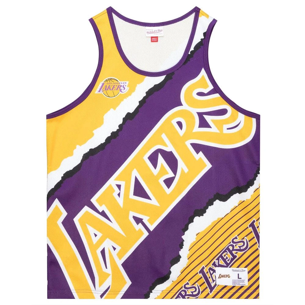 Mitchell & Ness LA Lakers Jumbotron 2 Sublimated Crew Neck Tank Top 1