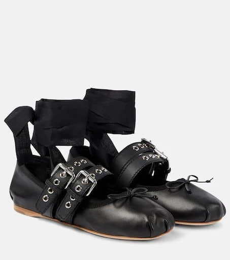 Miu Miu Leather ballet flats 1