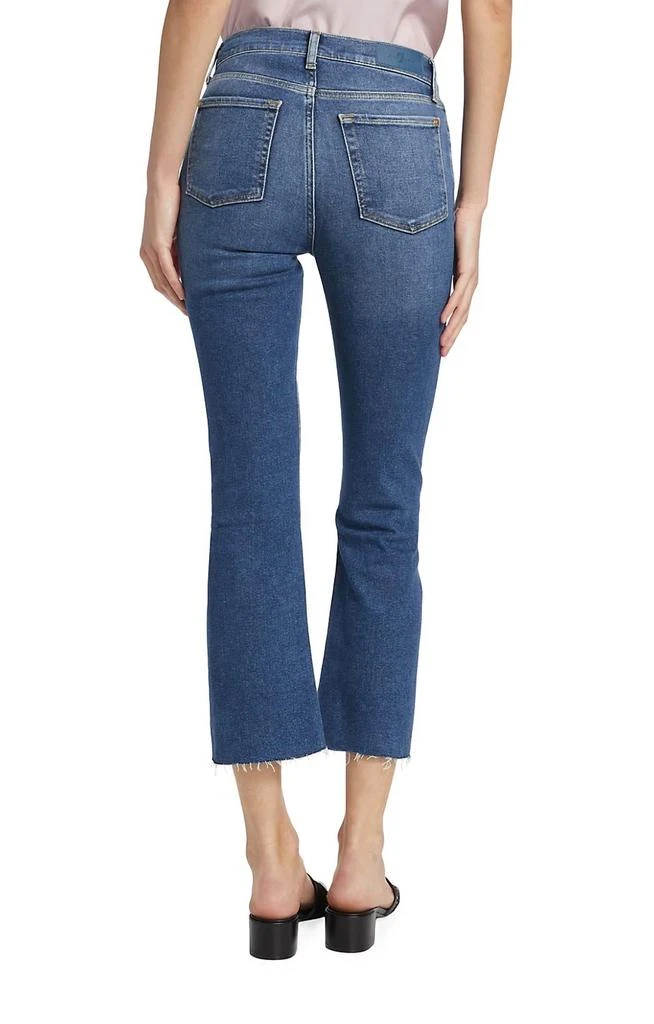 7 For All Mankind Women's High Waisted Slim Kick Jeans In Blue Print 2