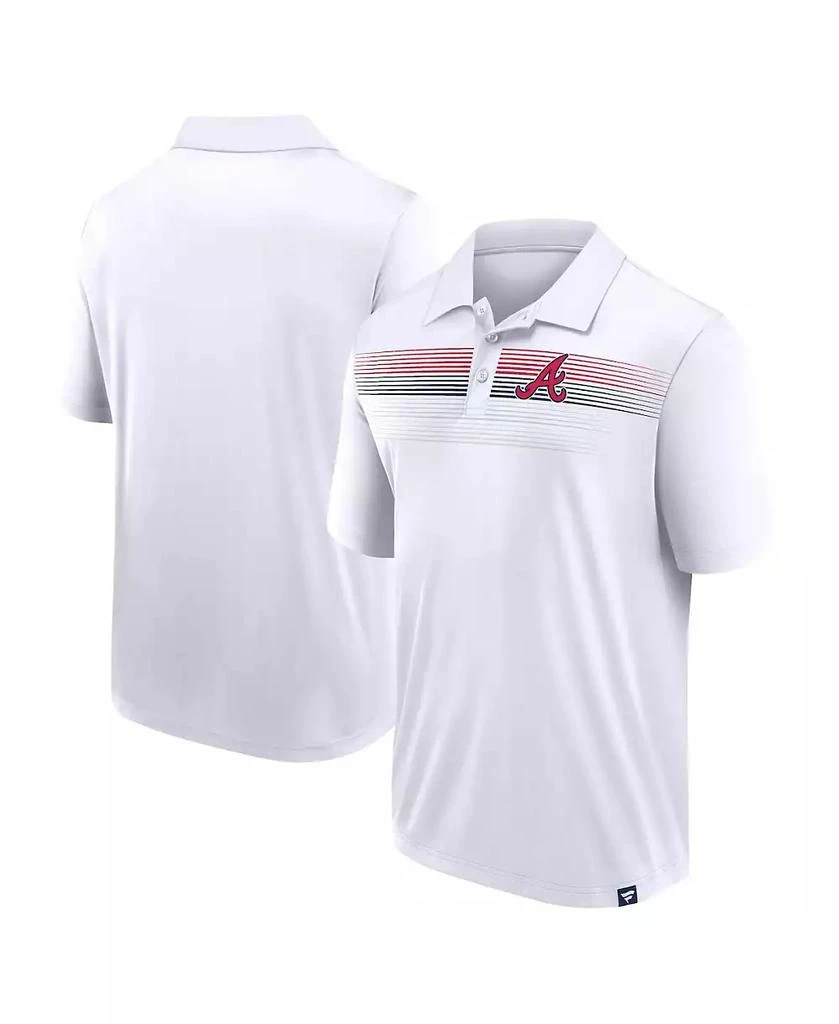 Fanatics Men's White Atlanta Braves Big Tall Victory For Us Interlock Polo Shirt 1