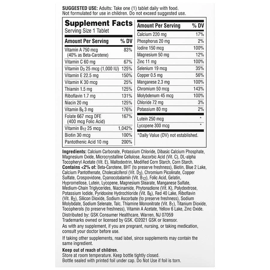 Centrum Adult 50+, Multivitamin & Multimineral Supplements Tablets 2