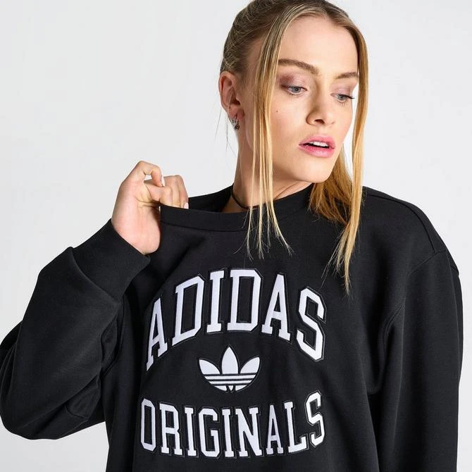 Adidas Women's adidas Originals Collegiate Crewneck Sweatshirt 5