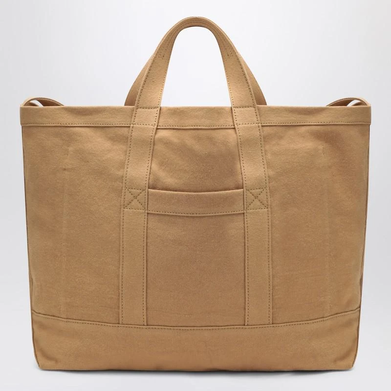 Tekla Beach bag in camel cotton 4