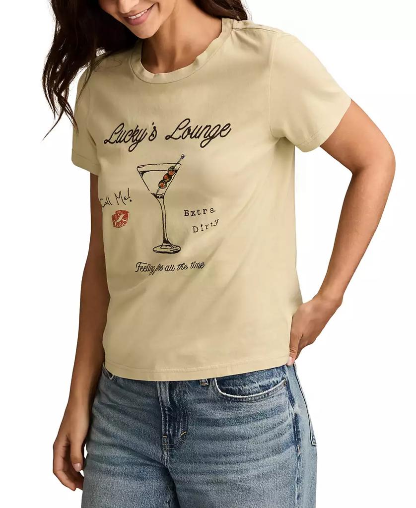 Lucky Brand Women's Lucky Lounge Classic Crewneck T-Shirt
