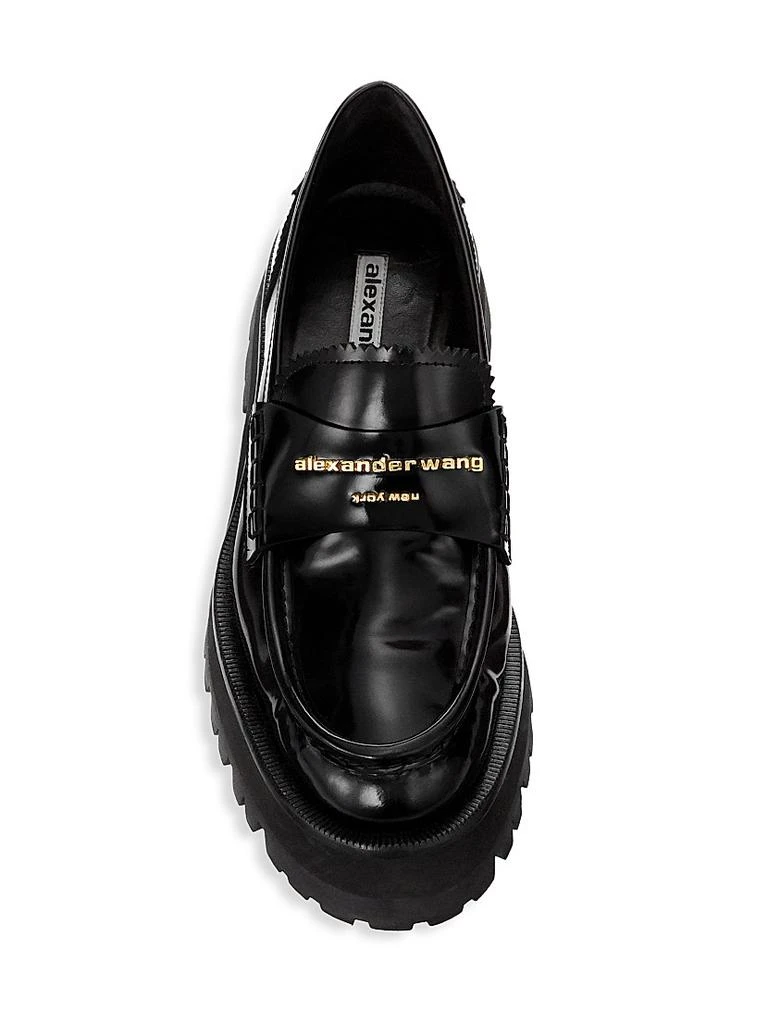 Alexander Wang Carter Box Leather Lug Loafers 5
