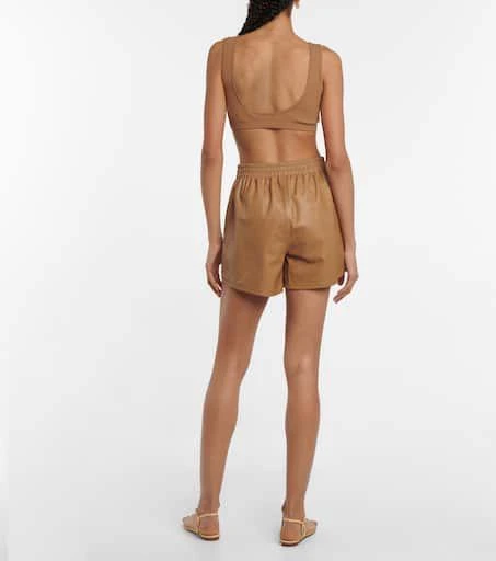 Zeynep Arçay Leather shorts 3