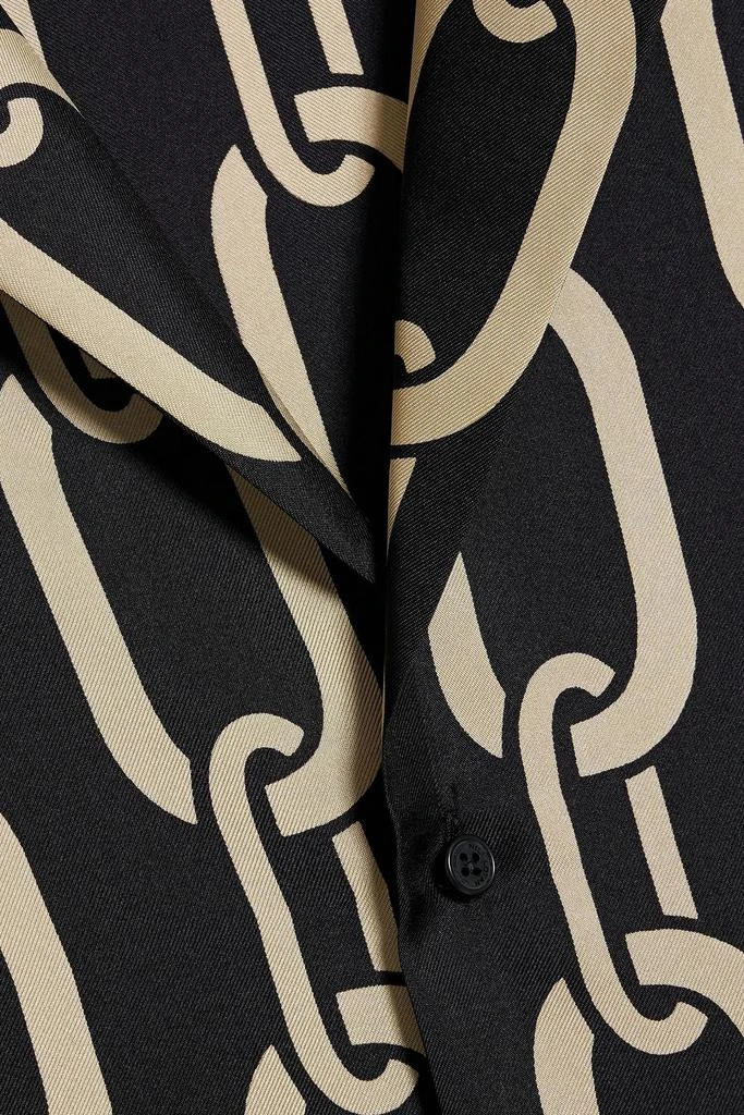 Nili Lotan Juste printed silk-twill shirt 4