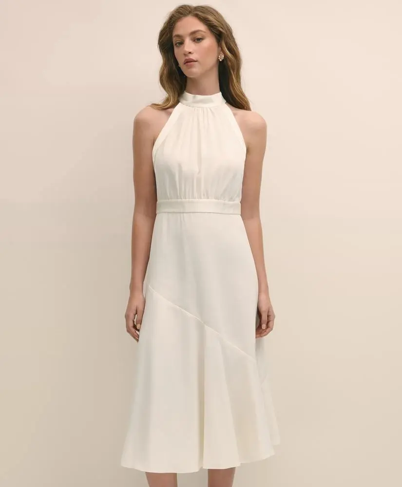 Brooks Brothers Crepe Halter Dress 2