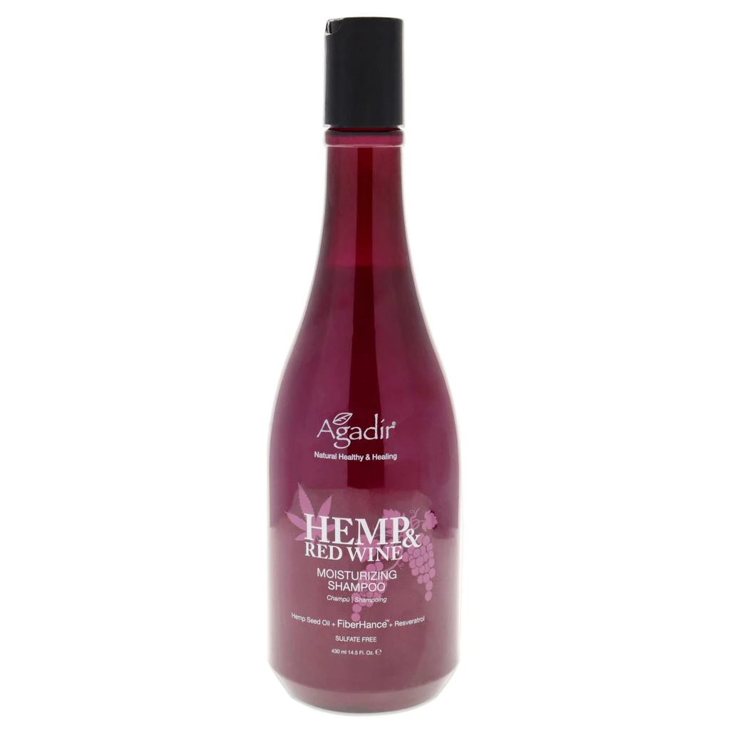 Agadir Hemp and Red Wine Moisturizing Shampoo For Unisex 14.5 oz Shampoo 1