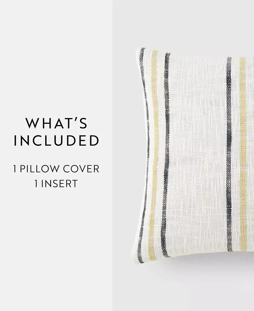 IENJOY HOME Striped Yarn Dyed Decorative Pillow, 20" x 20" 2