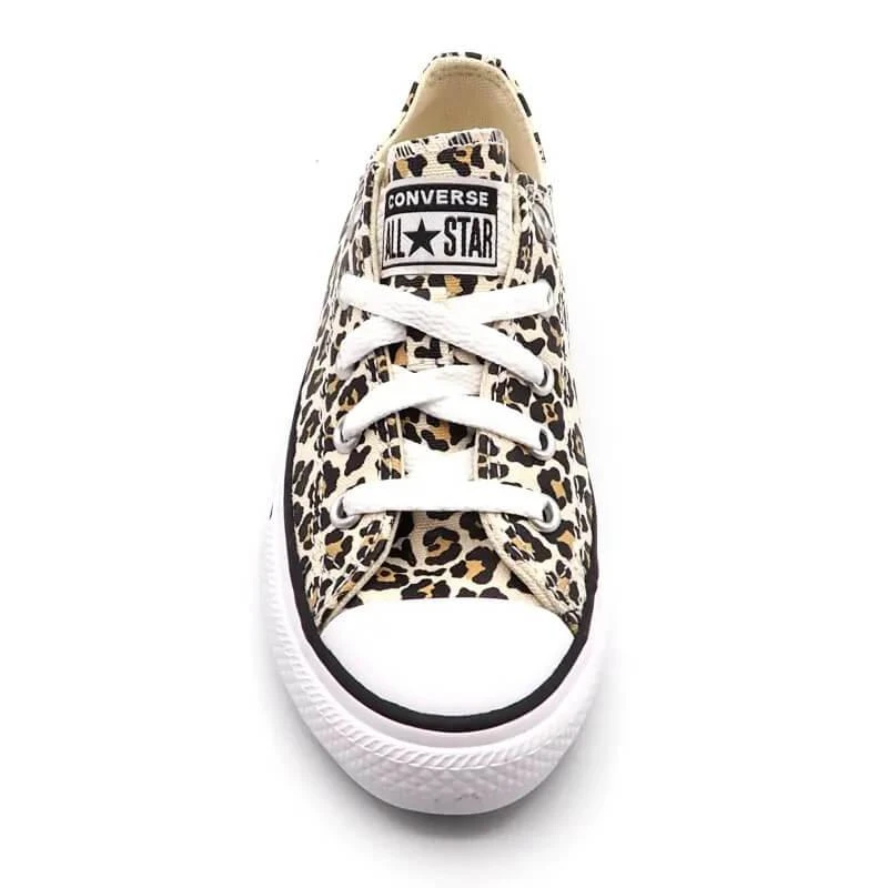 Converse Chuck Taylor All Star OX Kids' Leopard Low Top Sneakers 3