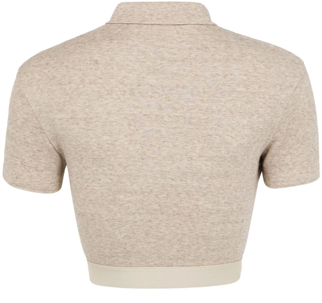 Loewe Cropped silk and cotton polo shirt 3