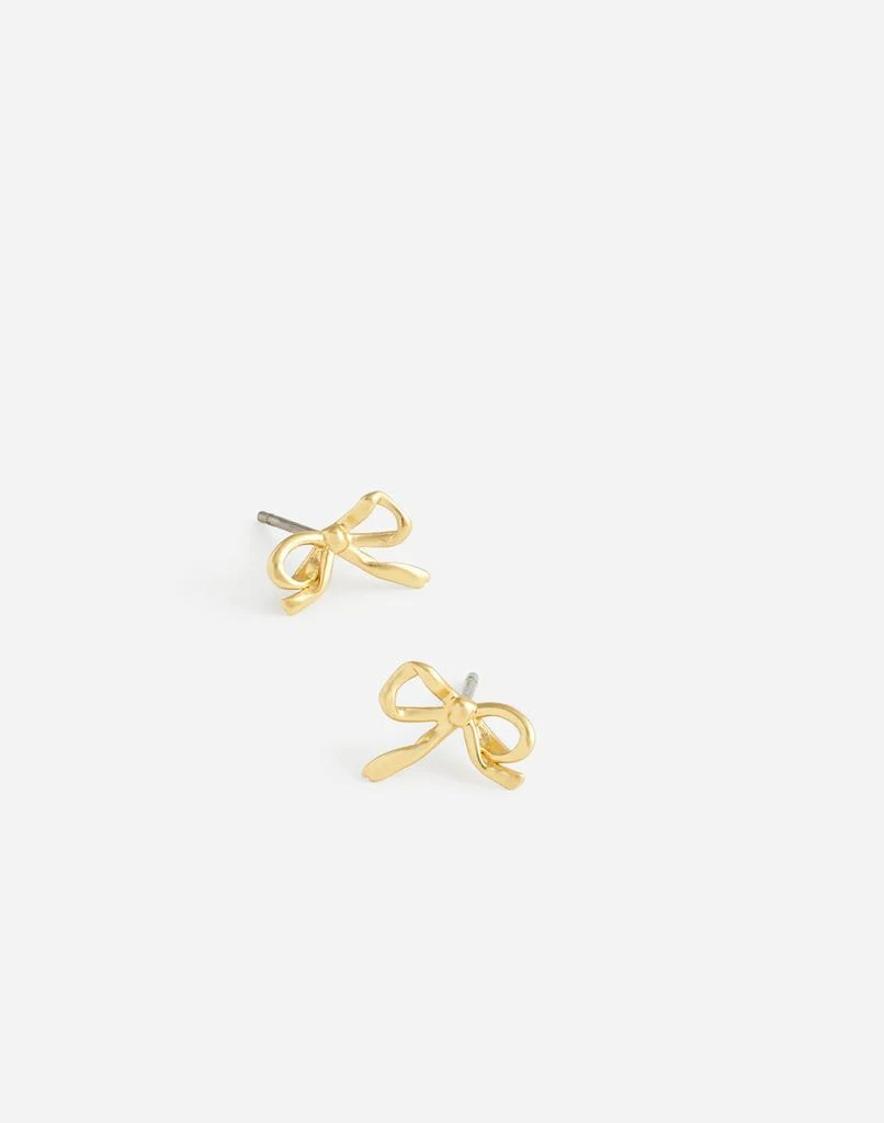 Madewell Metal Mini Bow Stud Earrings - BeyondStyle