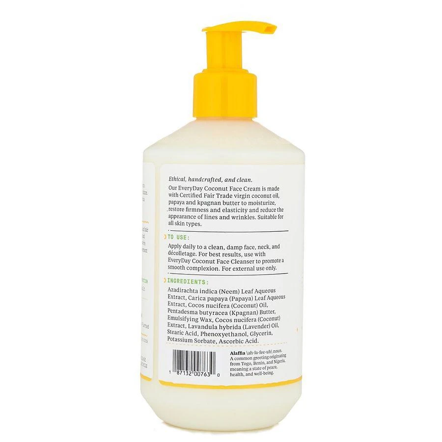 Alaffia Everyday Coconut Face Cream Purely Coconut 6