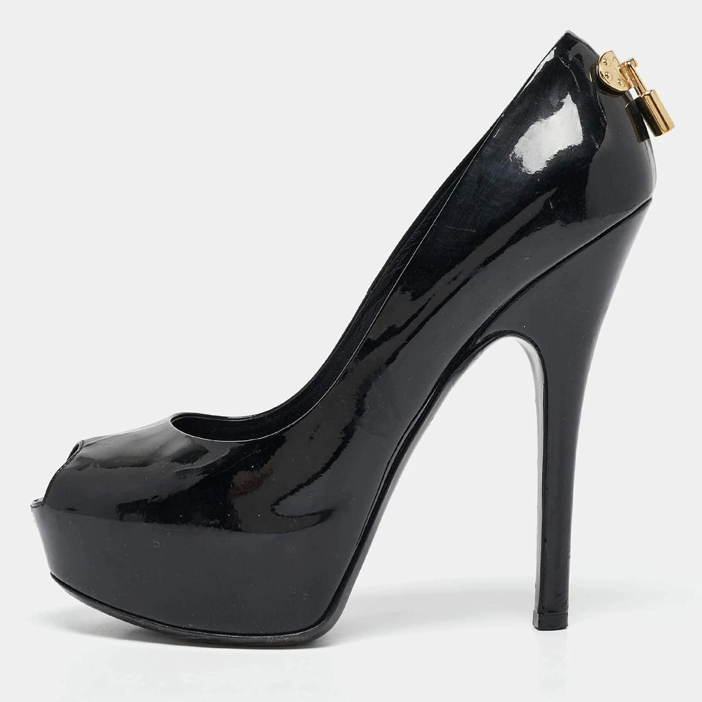 Louis Vuitton Louis Vuitton Black Patent Leather Oh Really! Pumps Size 37.5 1