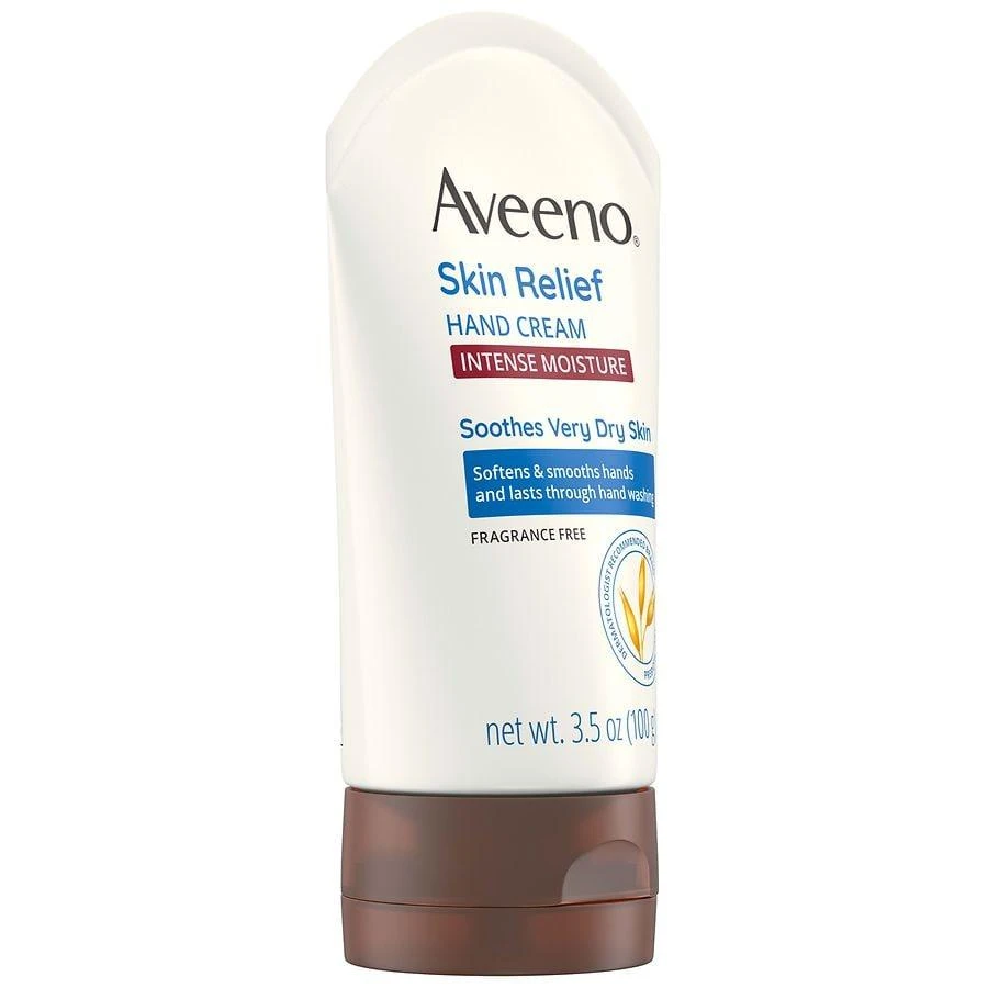 Aveeno Skin Relief Intense Moisture Hand Cream with Soothing Prebiotic Oat Fragrance-Free 6