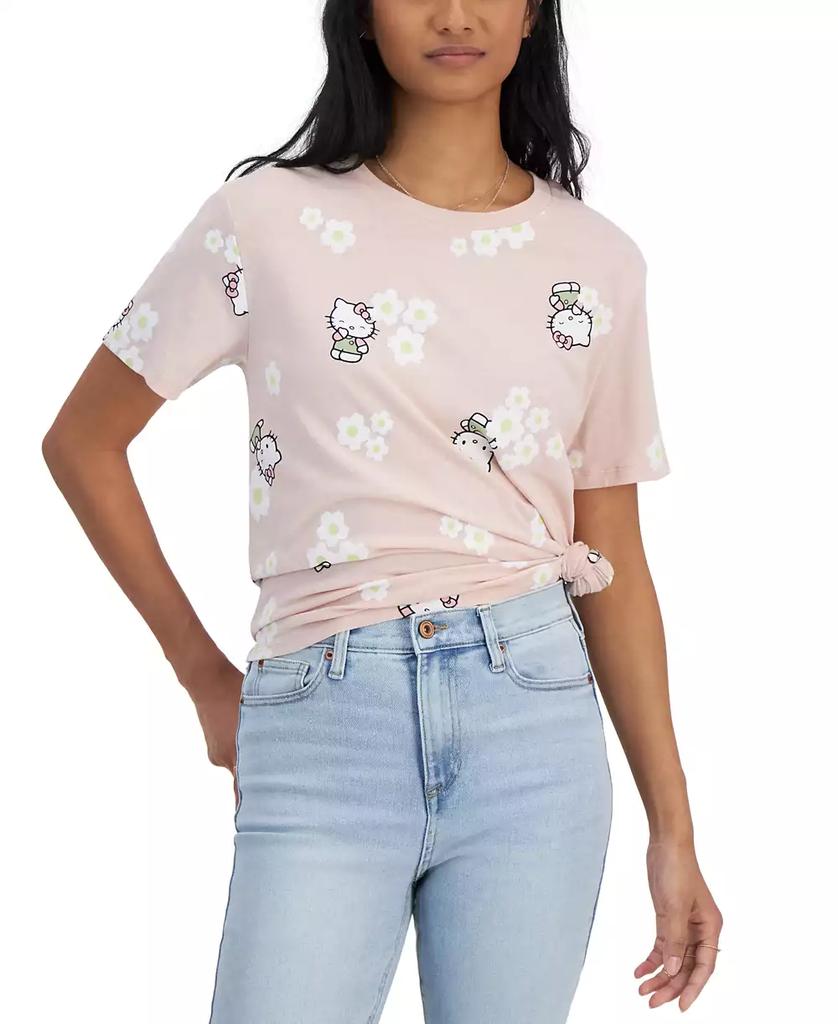 Love Tribe Juniors' Hello Kitty Crewneck T-Shirt
