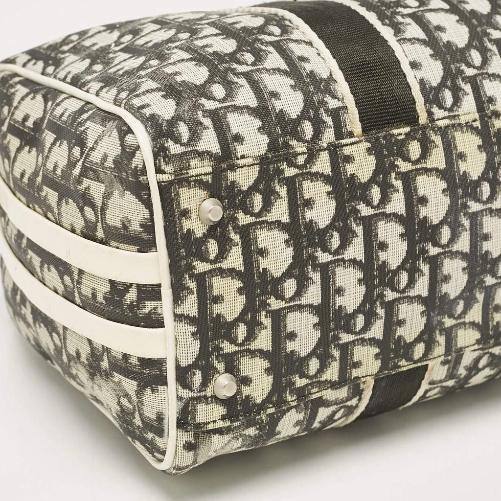 Dior Dior Black Diorissimo Coated Canvas and Patent Leather Girly Boston Bag 15
