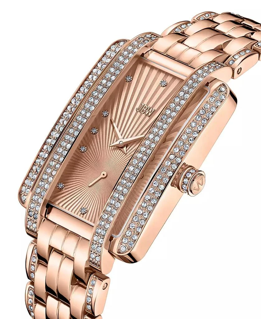 Jbw Women's Mink Diamond (1/8 ct.t.w.) 18K Rose Gold Plated Stainless Steel Watch 3