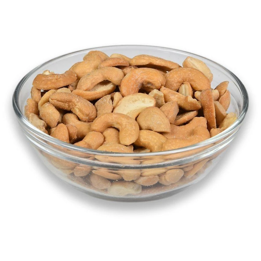 Nice! Roasted Cashew Halves 
Pieces Lightly Sea Salted 2