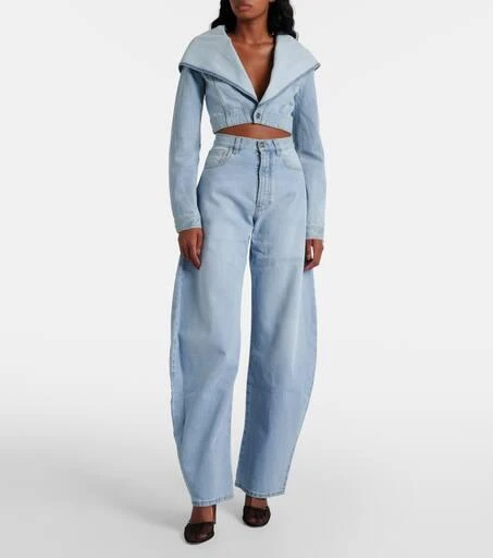 Alaïa Cropped denim jacket 2