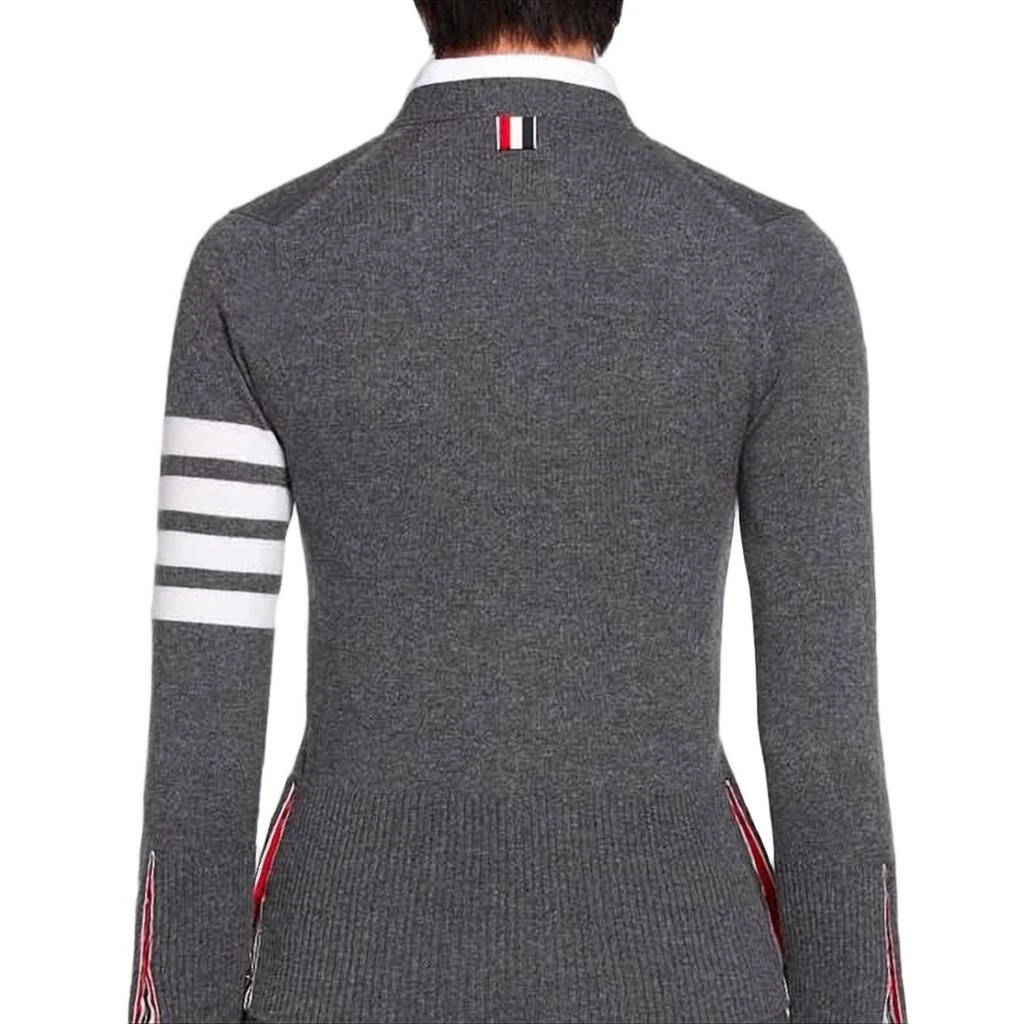 Thom Browne Cashmere Knit Cardigan with V-Neckline 3