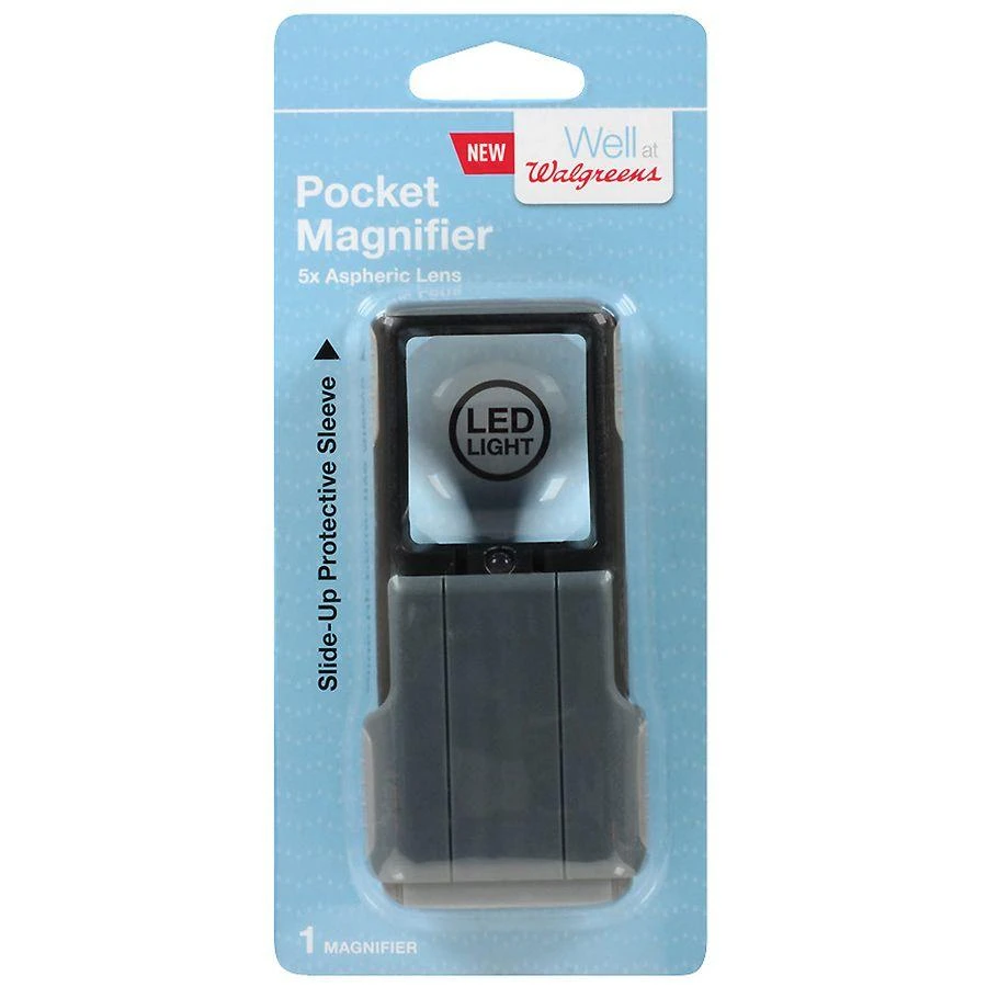 Walgreens Pocket 5X LED Magnifier With Sleeve 1