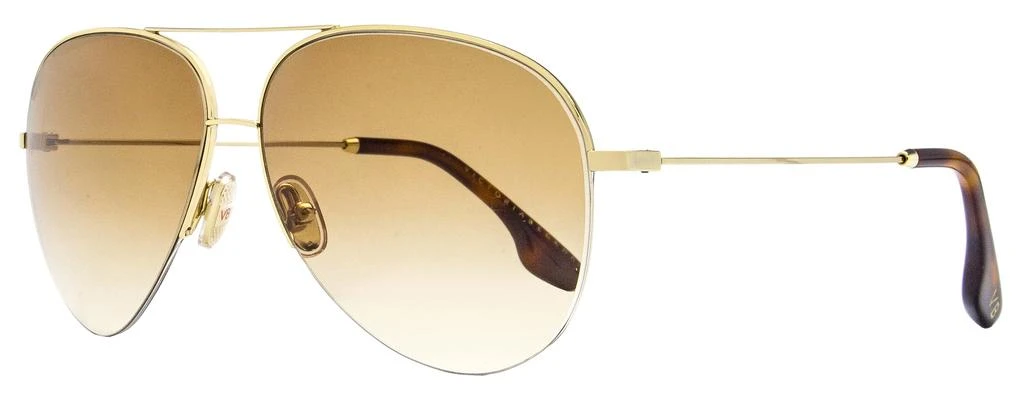 Victoria Beckham Victoria Beckham Women's Aviator Sunglasses VB90S 702 Gold/Havana 62mm 1